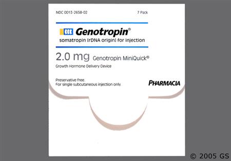 Genotropin Miniquick 2mg Powder for Injection package photo