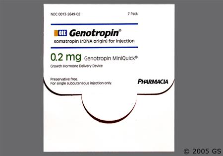 Genotropin Miniquick 0.2mg Powder for Injection package photo