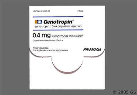 Genotropin Miniquick 0.4mg Powder for Injection package photo