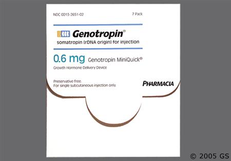 Genotropin Miniquick 0.6mg Powder for Injection package photo