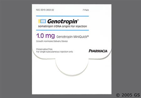 Genotropin Miniquick 1mg Powder for Injection package photo