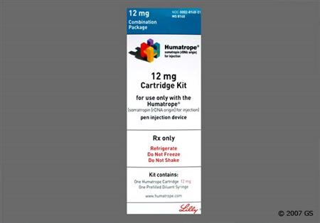 Humatrope Cartridge Kit 12mg Powder for Injection package photo