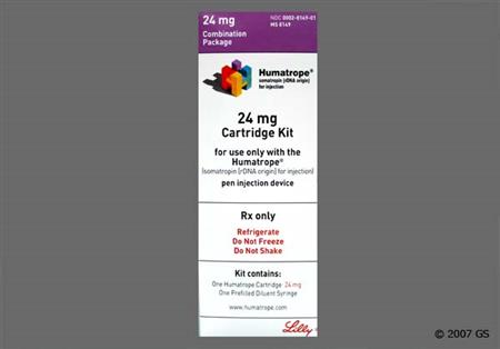 Humatrope Cartridge Kit 24mg Powder for Injection package photo