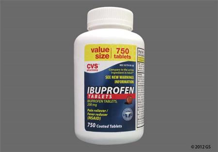 CVS Ibuprofen 200mg Tablet package photo