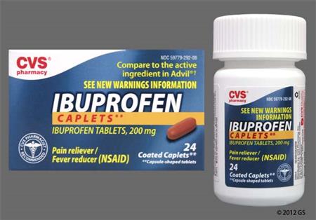 CVS Ibuprofen 200mg Caplet package photo