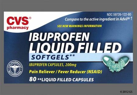 CVS Ibuprofen 200mg Softgel package photo