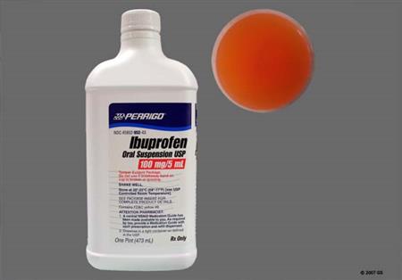 Ibuprofen 100mg/5ml Suspension package photo