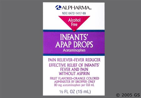 Acetaminophen 80mg/0.8ml Drops