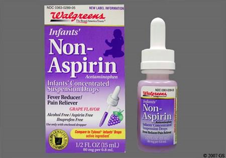 Walgreens Infants' Non-Aspirin 80mg/0.8mL Drops (Grape)