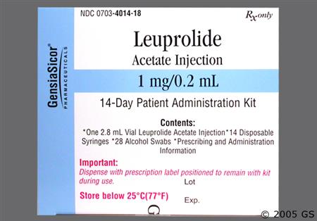 Leuprolide Acetate 1mg/0.2ml Solution for Injection package photo