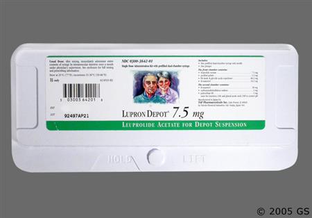Lupron Depot 1-Month 7.5mg Powder for Injection package photo