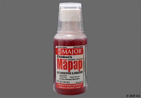 Mapap 160mg/5mL Elixir (Cherry) package photo