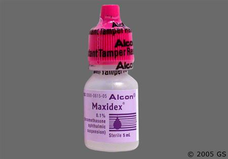 Maxidex 0.1% Ophthalmic Suspension package photo