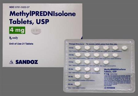 Methylprednisolone 4mg Tablet package photo