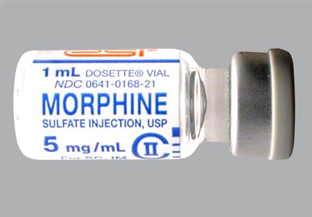 Morphine Sulfate 5mg/ml Solution for Injection package photo