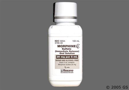 Morphine Sulfate 20mg/5mL Solution package photo