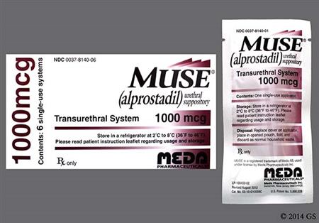 Muse 1000mcg Urethral Suppository package photo
