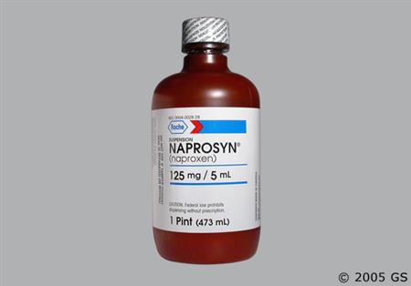 Naprosyn 125mg/5mL Suspension package photo