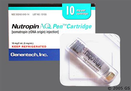 Nutropin AQ Pen Cartridge 10mg/2ml Solution for Injection package photo