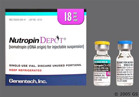 Nutropin Depot 18mg Powder for Injection package photo