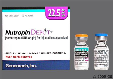 Nutropin Depot 22.5mg Powder for Injection package photo