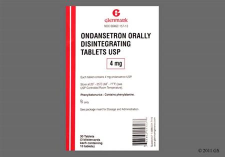 Ondansetron 4mg Orally Disintegrating Tablet package photo