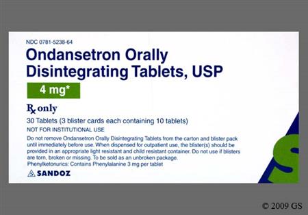 Ondansetron 4mg Orally Disintegrating Tablet package photo