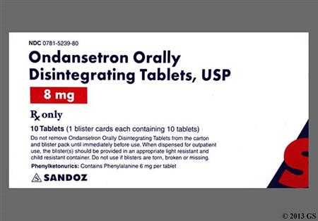 Ondansetron 8mg Orally Disintegrating Tablet package photo