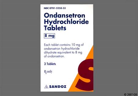 Ondansetron Hydrochloride 8mg Tablet package photo
