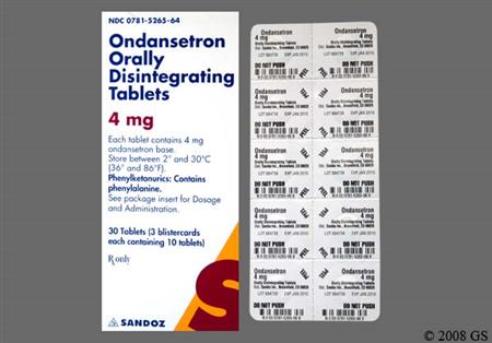Ondansetron 4mg Orally Disintegrating Tablet package photo
