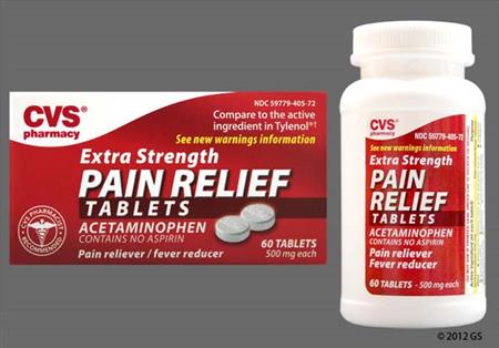 CVS Pain Relief Extra Strength 500mg Tablet