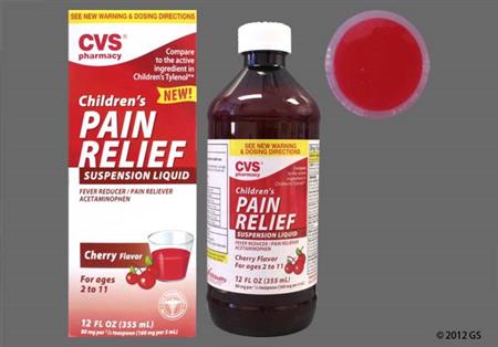 CVS Children's Pain Relief 160mg/5ml Suspension (Cherry)