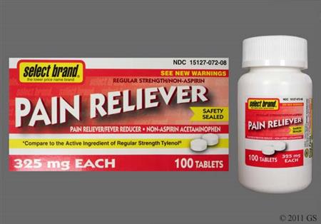 Select Brand Pain Reliever 325mg Tablet