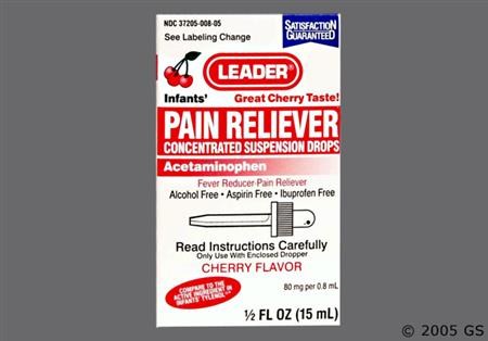 Leader Infants' Pain Reliever Concentrated Suspension Drops