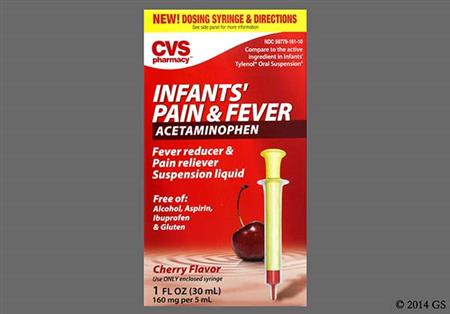CVS Infants' Pain and Fever 160mg/5ml Suspension (Cherry)