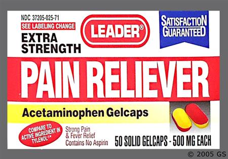 Leader Pain Reliever 500mg Gelcap