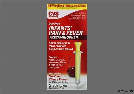 CVS Infants' Pain & Fever 160mg/5ml Suspension (Cherry)