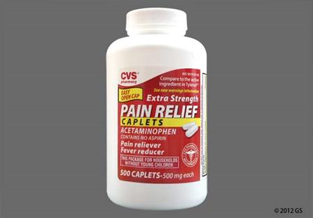 CVS Pain Relief Extra Strength 500mg Caplet