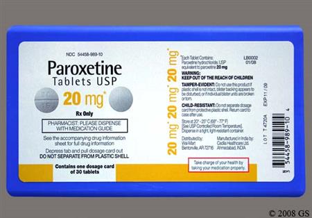 Paroxetine Hydrochloride 20mg Tablet package photo
