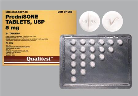 Prednisone 5mg Tablet package photo