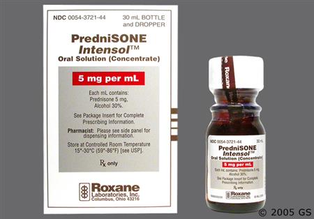 Prednisone Intensol 5mg/ml Solution package photo
