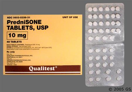 Prednisone 10mg Tablet package photo