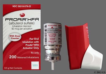 Proair HFA 90mcg/actuation Inhalation Aerosol package photo