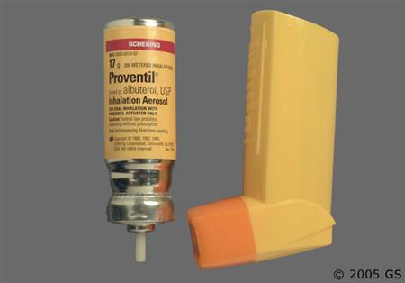 Proventil 90mcg/actuation Inhalation Aerosol package photo