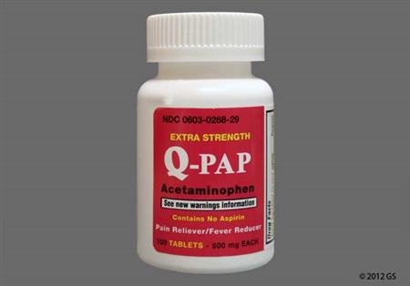 Q-Pap Extra Strength 500mg Tablet