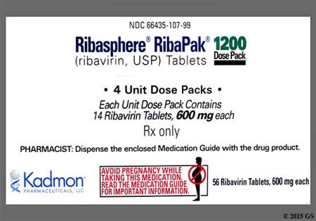 RibaPak 1200mg/day Compliance Pack Tablet package photo