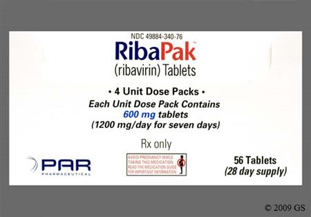 RibaPak 1200mg/day Compliance Pack Tablet package photo