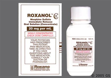 Roxanol Concentrated 20mg/ml Solution package photo
