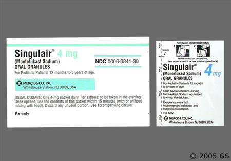 Singulair 4mg Granules package photo
