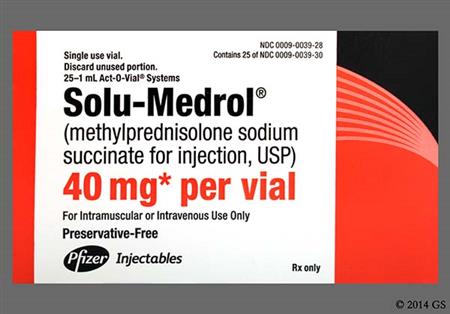 Solu-Medrol 40mg Powder for Injection package photo